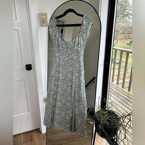 Abercrombie cap sleeve midi dress